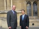Ribal Al-Assad discusses the campaign for democracy and freedom in Syria with Lord Hamilton