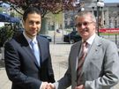 M. Ribal Al-Assad s’entretient de la campagne pour la démocratie et la liberté en Syrie avec le député du Parlement européen pour la CDU, M.  Michael Gahler